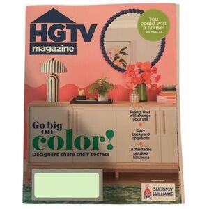 HGTV Magazine May June 2025 Go Big On Color Designers Secrets Backyard Upgrades